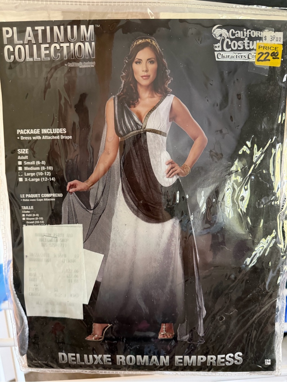 California Costumes Platinum Collection Black & White Costume